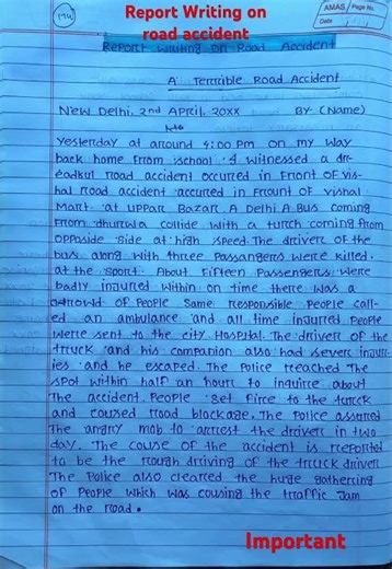 Reaport Writing #shorts # importent# educational friends#educational