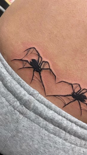 Stunning Spider Tattoo Placement for Girls