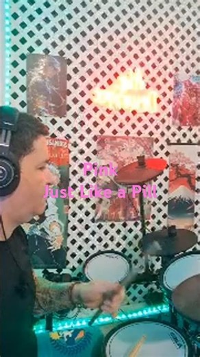 Pink Just Like a PilLive highlight#pink #songs #poppunkrock #drumcover #2000s #2000throwbacksongs #