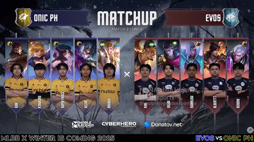 EVOS vs ONIC PH - Game 5 | MLBB Winter is Coming - FINAL Lower Bracket (Best of 5) | EVOS Esports vs ONIC | CYBERHERO x Donatov(dot)Net x Mobile Legends - Winter is Coming in Saint Petersburg, Russia | PLAYOFFS - Day 2 | Mobile Legends Esports TV