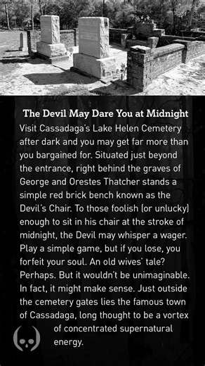 The Devil's Chair | A Haunting Tale of a Deal with the Devil in Cassadaga Cemetery, Florida