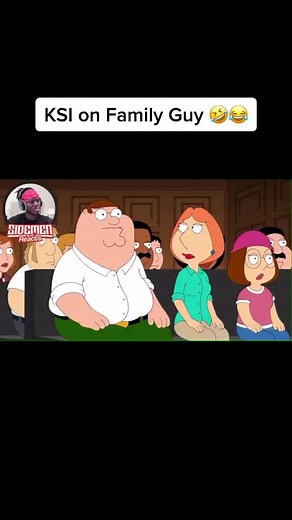 KSI Reacts to Himself in Family Guy