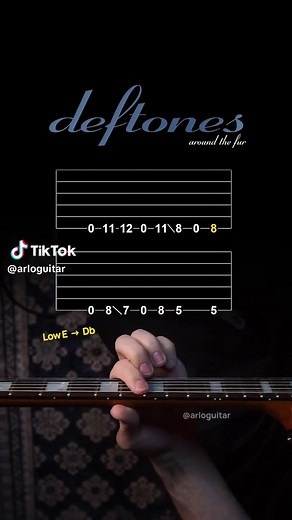 My Own Summer (Shove It) by Deftones - #guitartutorial #guitartabs #numetal #deftones #beginnerguitar