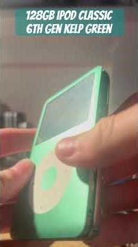 New iPod Classic Color! 128GB + 3800mah battery upgrade #ipods #apple #tech #mods #ipodclassic