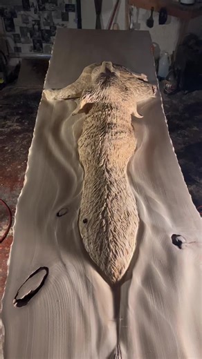 Wood Duck Carving at Duck Hunter Bar