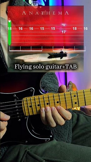 Anathema Flying guitar solo tab