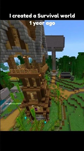 my survival world showcase ❤️🥲 #minecraft