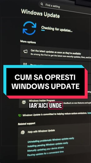 Tu ti-ai pus update-urile pe pauza? #pc #computer #pctips #windowsupdate #morefps