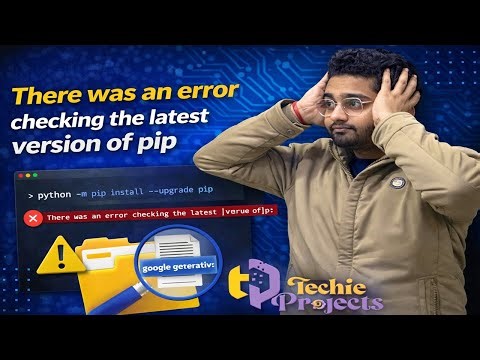 There was an error checking the latest version of pip | pip error in python