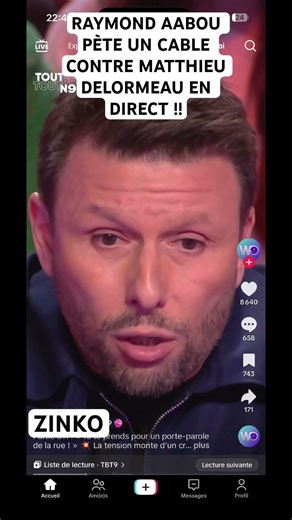 RAYMOND AABOU LOSES IT WITH MATTHIEU DELORMEAU LIVE ON TIME!!!