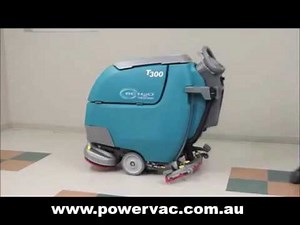 PowerVac Tennant T300 Scrubber Membrane Controls Operator Training Video
