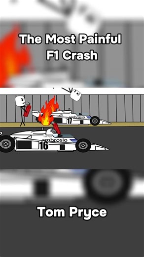 mort on Instagram: "The Most Painful F1 Crash | Tom Pryce #formula1 #animation #f1"