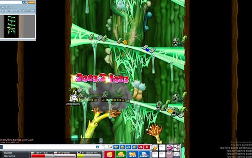 【冒险岛/怀旧】魔法密林树洞里的风独眼兽