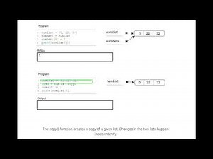 Copying a list; ch 9, video 3