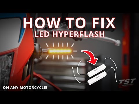 How to install Load Balancing Resistors to Fix LED Turn Signal "Hyperflash" on any Motorcycle!