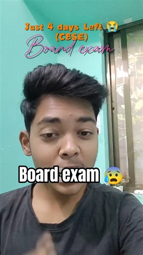 Only 4 days Left 🚨 *board exam* 😰 | Maths exam* class 10th #ytshorts #cbse #exam #shorts #minivlog