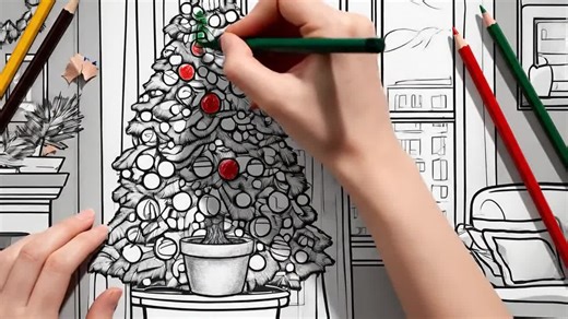 Classic Christmas Trees Coloring Book – 30 Festive Designs to Color