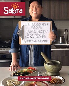 1.6M views · 2K reactions | Chef Craig joins #HomeSweetHummus to bring us a deliciously inventive Spicy Hummus Dan Dan Noodle recipe. Your family will enjoy cooking it almost as much as they’ll enjoy eating it! – Sabra Canada is also proud to support Food Banks Canada. To find out how you can too, visit https://foodbankscanada.ca/ | Sabra Canada | Facebook