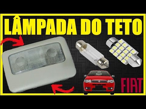 Como trocar LÂMPADA DE TETO palio/siena/idea/strada #ALANROD