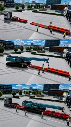 LOADING PROCESS OF CRANE - #truckersofeurope3 #shorts