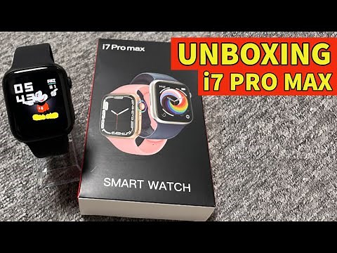 Smartwatch i7 PRO MAX Unboxing Review relógio inteligente reloj vs X8 Max