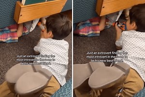 Moment Extrovert and Introvert Kids Become Friends Melts Hearts