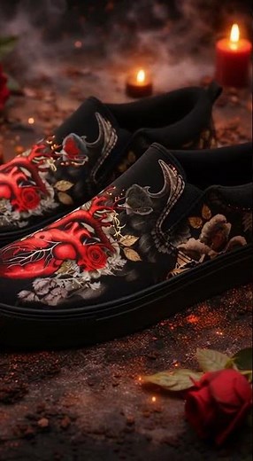 Bold Skull & Rose Sneakers 🔥 | Ultimate Streetwear Style 2026