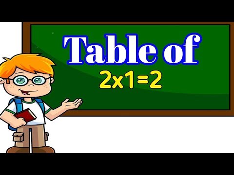 '' Table of 2 ! Learn Times Multiplication Table Easily "