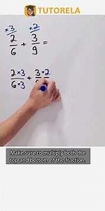 Solve 2/6 + 3/9: Step-by-Step Fraction Addition #Math #OperationsWithFractions #AdditionOfFractions