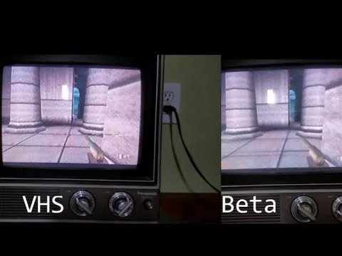 Goldeneye Betamax and VHS Comparison