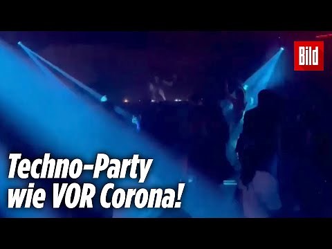 Leipzig: Erste Techno-Party ohne Masken und Abstand
