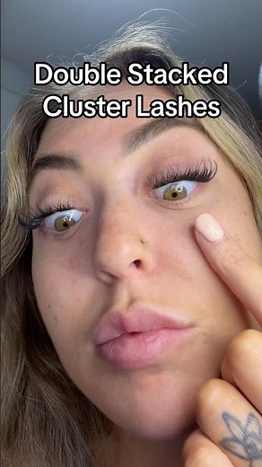 👁️ Double Stacked Lash Clusters for a Fuller Wispy Look
