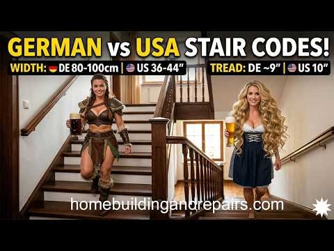 Comparing US and Germany Stair Building Codes