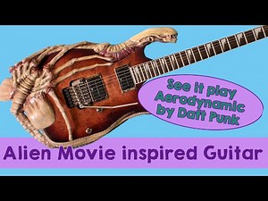 These incredible Alien movie inspired guitars play an electronic classic