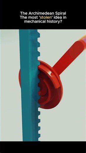 How Archimedean Spiral Works: The Ultimate Mechanical Lift 🤯🔥 #shorts