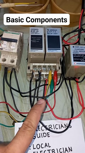 2.2K views · 18 reactions | Motor control basic components with floatless level switch relay Water pump simulation #electrician #relay #panelboard #control #Power #technician #switch #wiring #Diy #electrical # | Electricians Guide | Facebook