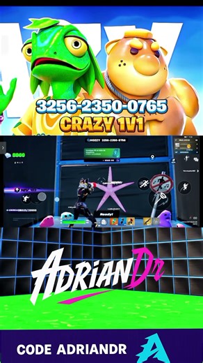 🔥 The Aqua Pump has arrived at Crazy 1v1 and it's BROKEN 💦🔫 #epicpartner #codigoadriandr