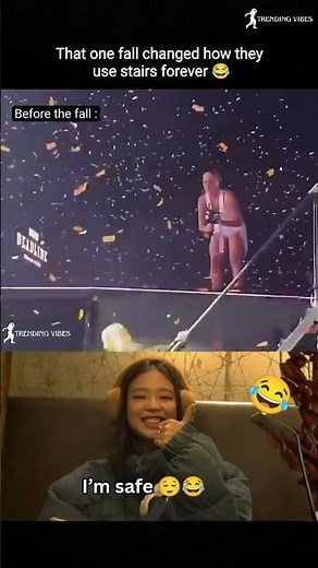 💚That One Fall Changed How They Use Stairs Forever 😂 #trending #blackpink #viralvideo #funnyvideo
