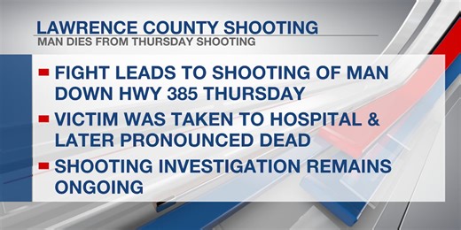 Man shot and killed in Lawrence County altercation