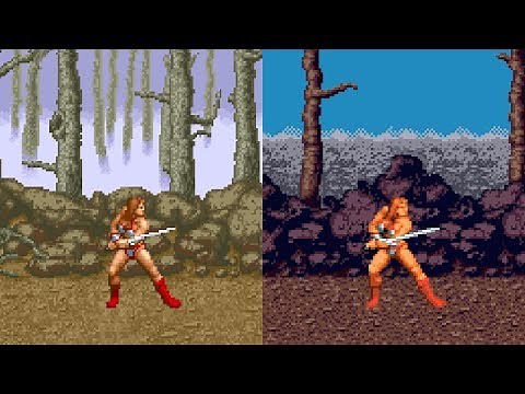 Golden Axe - 12 Versions Gameplay (HD)