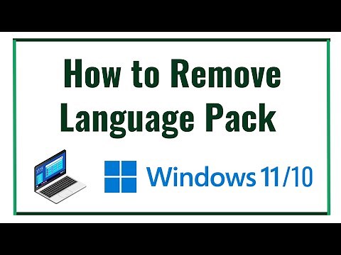 How to Remove Language Pack From Windows 11