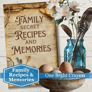 Digital Download Recipe Junk Journal, Vintage Family Recipes & Memories Ephemera, Printable Cooking Journal Kit, Rustic Kitchen Scrapbook - Etsy