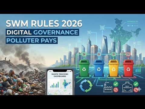 Solid Waste Management Rules 2026: Digital Tracking, Polluter Pays Principle & Circular Economy Push