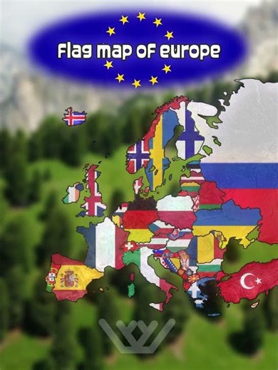 flag map/language map of europe | #mapping
