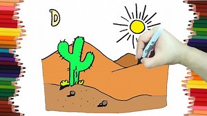 3.5K views · 31 reactions | Como hacer dibujos de palabras que empiezan con la LETRA D, Dibujo de la palabra DESIERTO muy fácil Si quieres ver mas videos, suscribete! https://www.youtube.com/channel/UCVcz3XyIbzlASMreLQxYqUw.. | DibuBaron | Facebook
