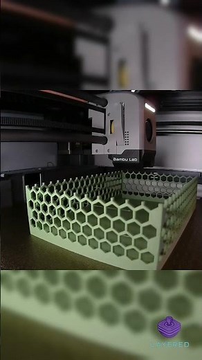 3D Printing a Hex Box with Bambu Lab X1C #3dprinting #3dprint #custom #3dprinted #bamboo #bambu