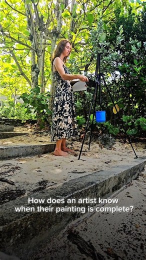 How does an ARTIST know when their painting is finished?