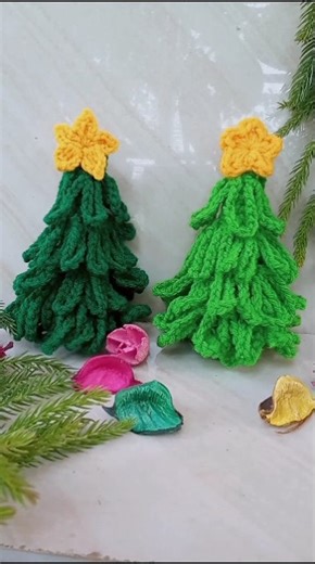 Crochet Christmas Tree 🎄🎄/Rooftop Garden and Crafts.