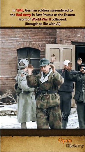 WW2 Fact: German Troops Surrender in 1945 – Now in Color #ww2 #redarmy #military