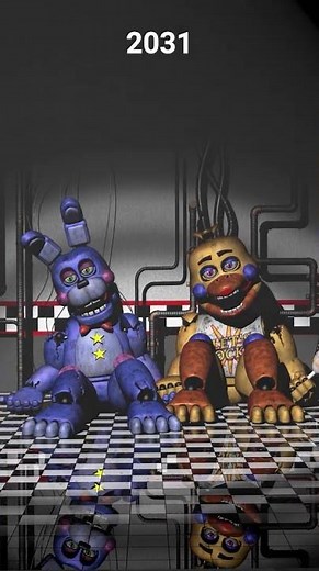 FNAF Rockstar Bonnie & Rockstar Chica over the years